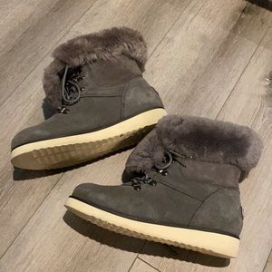 Australia Luxe collection faux fur suede boots